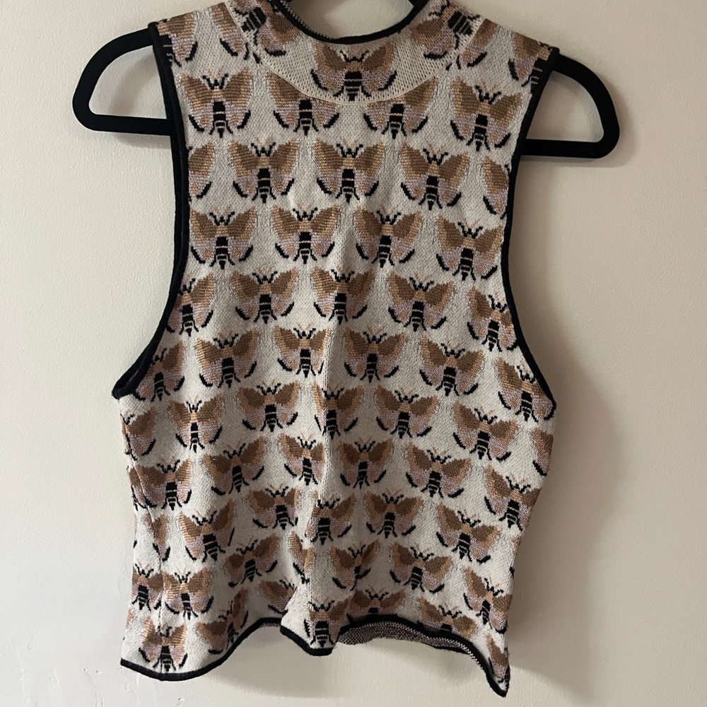 Maeve Brown Bugs Sweatervest